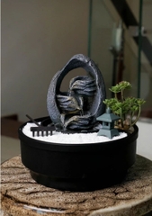 Thác Nước Phong Thủy Mini TNMKB11 – Chiêu Tài, Hút Lộc, Trang Trí Phong Thuỷ