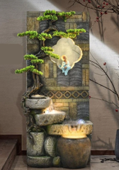 Thác Nước Phong Thủy Tịnh Thiền Dưới Trăng_KBPTTN030