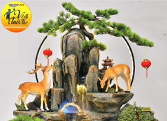 Thác Nước Phong Thủy Tiểu Cảnh Non Bộ_KBPTTN035