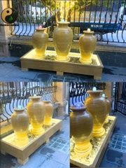 Bộ Bình Thạch Thủy Tam Sơn 80-100-80cm – Bộ ba tụ khí, cân bằng phong thủy, nâng tầm không gian