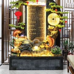 Tiểu Cảnh Thác Nước Trăng Khuyết _KBPTTN042 – Biểu Tượng Của Vẻ Đẹp Ban Đêm Và Tài Lộc Sinh Sôi