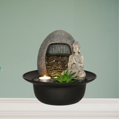 Thác Nước Phong Thủy Mini Để Bàn TNMKB04 – Điểm Nhấn Trang Trí, Hút Tài Lộc Cho Văn Phòng Và Gia Đình