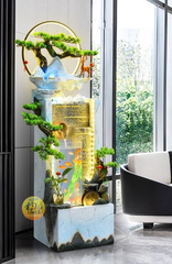 Thác Nước Phong Thủy Kết Hợp Bể Cá _ KBPTTN05