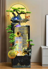 Thác Nước Phong Thủy Kết Hợp Bể Cá _ KBPTTN05