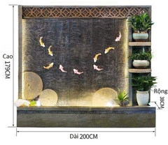 Thác Phong Thủy Tường Nước _ KBPTTN07