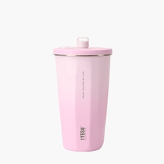 TYESO Gradient Dopamine Tumbler có ống hút có thể thu vào 20oz (600ml)-