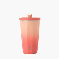 TYESO Gradient Dopamine Tumbler có ống hút có thể thu vào 20oz (600ml)-