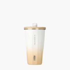 16oz (470ml)-TYESO Gradient Dopamine Tumbler có ống hút có thể thu vào