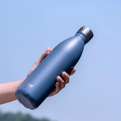 Bình nước giữ nhiệt thể thao giữ lạnh 120h dung tích 750ml chuẩn Tyeso tay cầm bằng silicon mềm