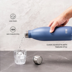 Bình nước giữ nhiệt thể thao giữ lạnh 120h dung tích 750ml chuẩn Tyeso tay cầm bằng silicon mềm