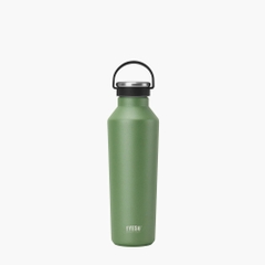 Bình nước thể thao cách nhiệt chân không TYESO có quai xách bằng silicon mềm 25oz（750ml)
