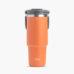 Cốc du lịch bằng thép không gỉ Tyeso có ống hút lật và nắp đậy 30 oz (900ml)