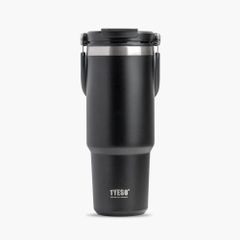 Cốc du lịch bằng thép không gỉ Tyeso có ống hút lật và nắp đậy 30 oz (900ml)