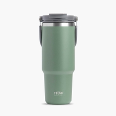 Cốc du lịch bằng thép không gỉ Tyeso có ống hút lật và nắp đậy 30 oz (900ml)