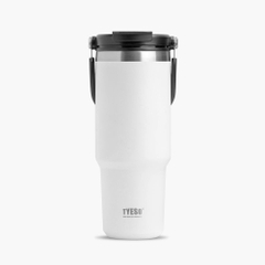 Cốc du lịch bằng thép không gỉ Tyeso có ống hút lật và nắp đậy 30 oz (900ml)