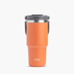 Bình Giữ Nhiệt Ly giữ nhiệt INOX TYESO Cốc cách nhiệt có vòi hút/tay cầm Cốc cà phê 25 oz (750ml)