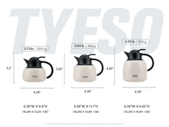 Ấm pha trà giữ nhiệt TYESO 1 lít  bình ủ trà 1000ml có lọc trà  TS-8877