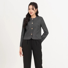 Áo khoác Twill dáng lửng