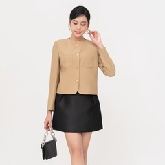 Áo khoác Twill dáng lửng