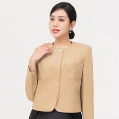 Áo khoác Twill dáng lửng
