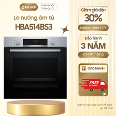 Lò nướng âm tủ Bosch HBA514BS3 Seri 4 màu inox