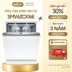 Máy rửa bát âm toàn phần Bosch SMV6ZCX16E seri 6 sấy Zeolith