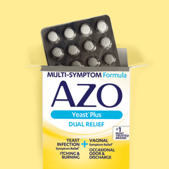 Viên uống Azo Yeast Plus Dual Relief hỗ trợ viêm nấm ngứa đường tiết niệu