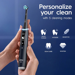 Bàn chải đánh răng điện Oral-B iO Series 6 dành cho người lớn và trẻ em từ 3 tuổi trở lên, màu xám Opal