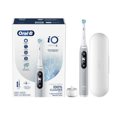 Bàn chải đánh răng điện Oral-B iO Series 6 dành cho người lớn và trẻ em từ 3 tuổi trở lên, màu xám Opal