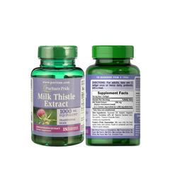 Viên uống giải độc gan Puritan's Pride Milk Thistle Extract 1000mg 180 viên của Mỹ