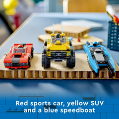 Bộ đồ chơi lắp ráp xe đua LEGO City Combo dành cho bé 6 tuổi trở lên