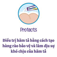 Kem hăm Desitin xanh tím Daily Defense Maximum Strength 113g Johnson & Johnson Mỹ