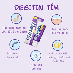 Kem hăm Desitin xanh tím Daily Defense Maximum Strength 113g Johnson & Johnson Mỹ
