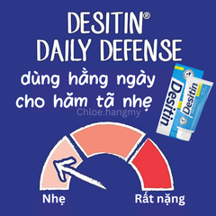Kem hăm Desitin xanh tím Daily Defense Maximum Strength 113g Johnson & Johnson Mỹ
