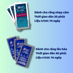 Miếng dán trắng răng Crest Professional Whitestrips cải thiện răng ố xỉ màu Mỹ FULL HỘP