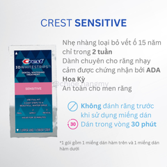 Tách lẻ 1 gói-Miếng dán trắng răng Crest Professional Whitestrips cải thiện răng ố xỉ màu