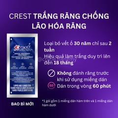 Tách lẻ 1 gói-Miếng dán trắng răng Crest Professional Whitestrips cải thiện răng ố xỉ màu
