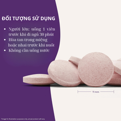 Kẹo ngậm ngủ Natrol Sleep Melatonin Fast Dissolve 10mg hỗ trợ ngủ ngon sâu giấc vị dâu 60 viên Mỹ