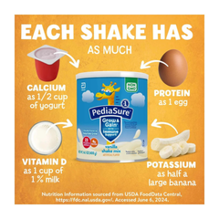 Sữa bột Pediasure Grow and Gain hương vanilla hươu cao cổ hộp 400g Mỹ
