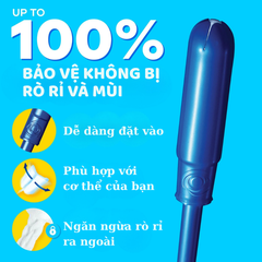 Băng vệ sinh tampon Tampax Pearl dạng ống tách lẻ Mỹ
