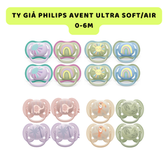 Ty giả Avent Ultra Air/Ultra Soft cho bé đủ size Tháng Siêu Mềm