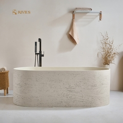 Rivius Saren - Bồn Tắm Đá Mài Phong Cách Bắc Âu Tối Giản