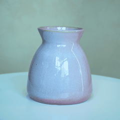 Rivius Lucerra – Bình Gốm Men Hồng Dạng Chuông Loe Nhẹ