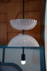 Rivius Lumira – Đèn Treo Trần Hai Nửa Cầu Thủy Tinh Đối Xứng