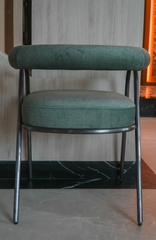 Rivius Verde – Ghế Vải Với Tựa Cuộn Khung Kim Loại