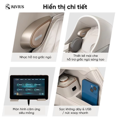 Rivius Auralis – Ghế Massage 4D Art Motion: Trải Nghiệm Cá Nhân Hóa Hoàn Hảo