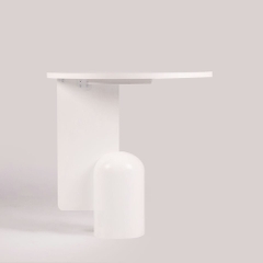 Rivius Alblune – Bàn Gỗ Trắng Phong Cách Nghệ Thuật