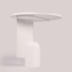 Rivius Alblune – Bàn Gỗ Trắng Phong Cách Nghệ Thuật