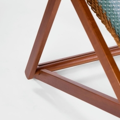 Rivius Prisma - Ghế Macrame gỗ gấp đan thủ công sắc cầu vồng Cỡ Lớn