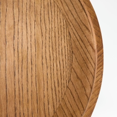 Rivius Turnelle – Bàn Tròn Chân Gỗ Chạm Khắc Điêu Khắc